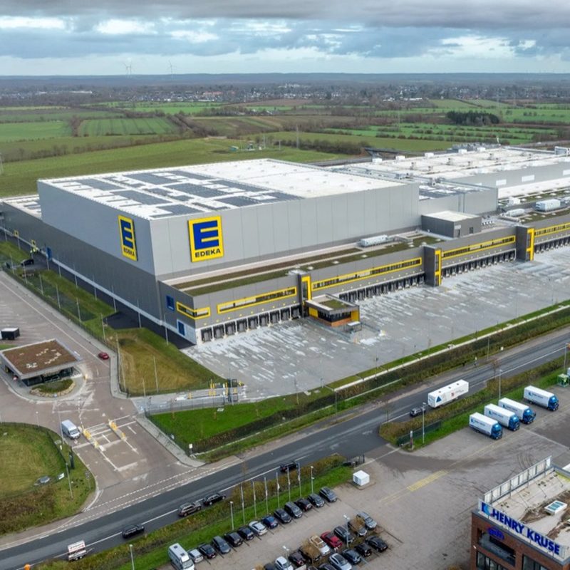 Luftbild des EDEKA-Zentrallagers